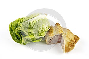 Salad Lettace and Pork Pie