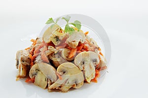 Salad of mushrooms in Korean