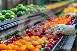 Salad Production Line, Food Industry, Working on Automated Production Lines in Salads Factory