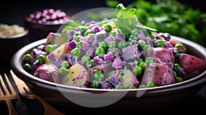 salad purple potatoes