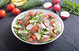 Salad with radish