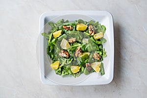 Salad with Rocket Leaves, Orange and Walnuts / Arugula or Rucola.