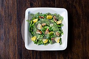 Salad with Rocket Leaves, Orange and Walnuts / Arugula or Rucola.