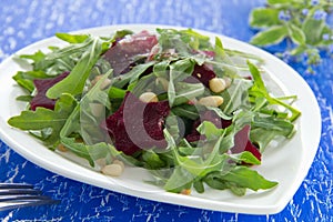 Salad with ruccola