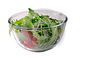 Salad with rugola and tomato