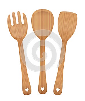 Salad Servers Wooden Set