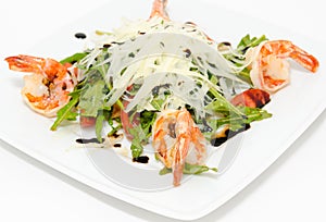 Salad with shrimps