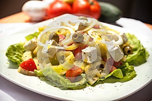 Salad Stills: Greek Salad - Stock Image