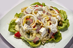 Salad Stills: Greek Salad - Stock Image