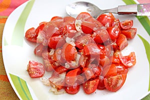 Salad of tomatoes