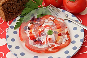 Salad of tomatoes