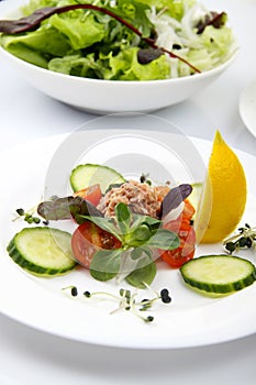 Salad with tunny and vegetable