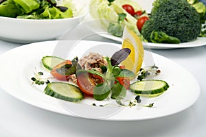 Salad with tunny and vegetable