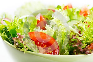 Salad with vegetables and greens