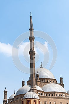 Saladin Citadel Mosque exterior minar and dome in Cairo