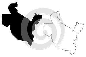 Saladin Governorate map vector