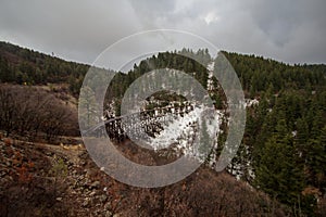 Salado Canyon Train Trestle In New Mexico