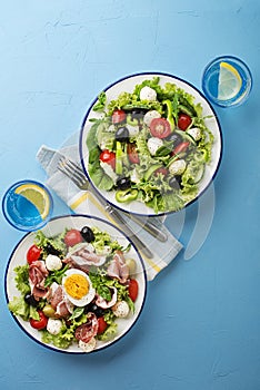 Salads with healthy ingredients