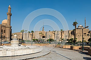Salah El-Deen square and Saladin Citadel of Cairo a UNESCO as a part of the World Heritage Site Historic Cairo