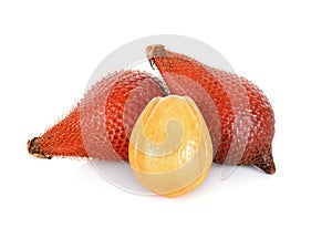 Salak fruit, Salacca zalacca isolated on the white background