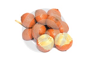 Salak fruit, Salacca zalacca isolated on the white background