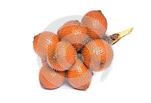 Salak fruit, Salacca zalacca isolated on the white background