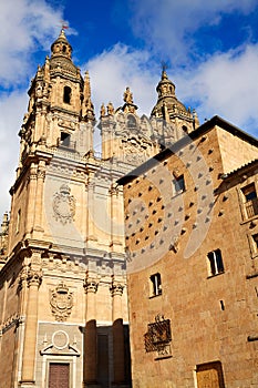 Salamanca Clerecia church and Casa Conchas