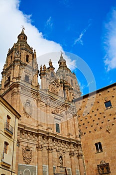 Salamanca Clerecia church and Casa Conchas