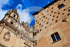 Salamanca Clerecia church and Casa Conchas photo