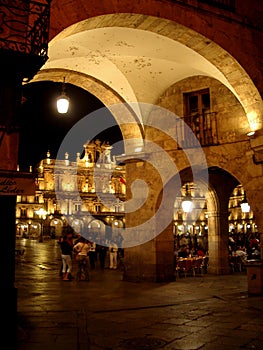 Salamanca at night photo