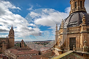 Salamanca pontifical University shot from the cathedral roof