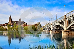 Salamanca skyline in Enrique Estevan bridge photo