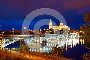 Salamanca sunset in Enrique Estevan bridge photo