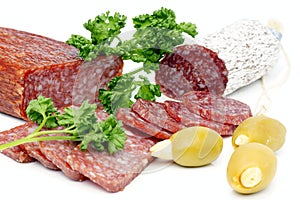 Salami. photo