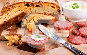 Salami bread