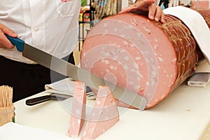 Salami mortadella trotter cured pork