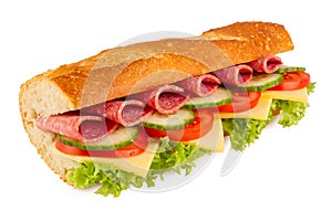 Salami sandwich