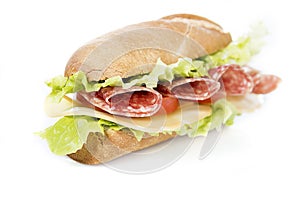 Salami sandwich photo