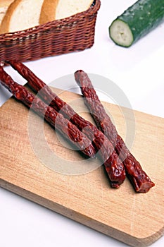 Salami sausage photo