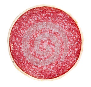 Salami. Sausage Slice