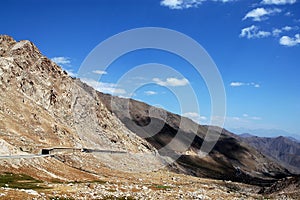 The Salang Pass to the south of the Salang Tunnel in Parwan Province, Afghanistan