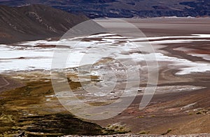 Salar of Antofalla view from Geyser of Botijuela at the Puna de Atacama, Argentina