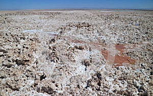 Salar de Atacama, Amazing Chilean Salt Flat in Antofagasta Region, Near the Town of San Pedro de Atacama in Northern Chile photo