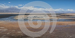 Salar de Atacama, the largest salt flat in Chile Desert of the Atacama, Chile