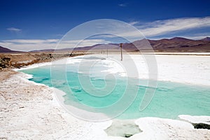 Salar de Pocitos in Puna de Atacama, Argentina photo