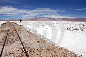 Salar de Pocitos in Puna de Atacama, Argentina