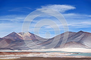 Salar de Talar, the High Plateau Salt Lakes in Los Flamencos National Reserve, Antofagasta Region, Northern Chile photo