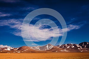 Salar de uyuni altiplano laguna in reserva Eduardo Avaroa, Bolivia photo