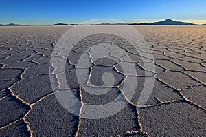 Salar de Uyuni, salt lake, Bolivia, sunset