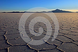 Salar de Uyuni, salt lake, Bolivia, sunset